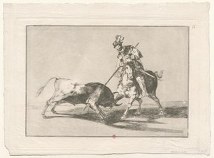 Tauromachia, nr 11 autorstwa Francisco de Goya