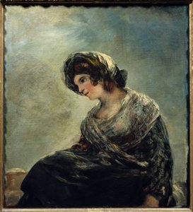 Mleczarnia z Bordeaux Obraz Francisco De Goya (1746-1828) 1827. Wym. 0,74x0,68m. Madryt. Musee Du Prado - Mleczarka z Bordeaux. Obraz Francisco de Goya (1746-1828) 1827. 0,74 x 0,68 m. Muzeum Łąki, Madryt autorstwa Francisco de Goya