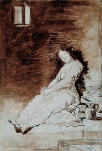 Los Caprichos: „Ponieważ była podatna” autorstwa Francisco de Goya