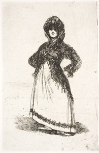 Maja, stojąc autorstwa Francisco de Goya