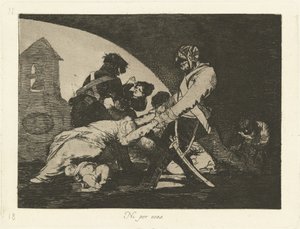Ani tego nie rób autorstwa Francisco de Goya