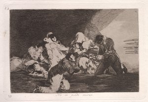 Nie można patrzeć (jeden nie może patrzeć) autorstwa Francisco de Goya