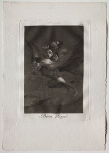 Osiemdziesiąt kaprysów: Bon Voyage autorstwa Francisco de Goya
