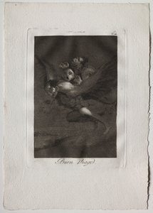 Osiemdziesiąt kaprysów: Bon Voyage, 1793-1798. autorstwa Francisco de Goya