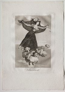 Ochenta Caprichos: Volaverunt, 1793-1798. autorstwa Francisco de Goya