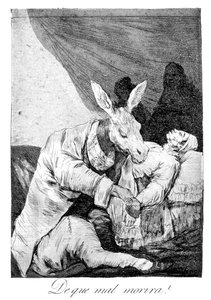 Z czego umrze źle, 1799 autorstwa Francisco de Goya