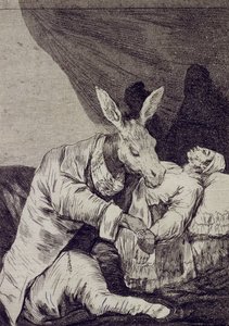 Z jakiego złego umrze Capricho nr 40 autorstwa Francisco de Goya