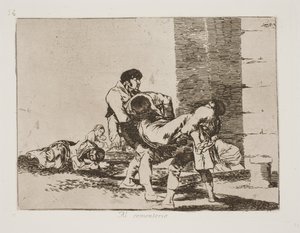 W drodze na cmentarz (56) autorstwa Francisco de Goya