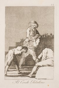 Hrabia Palatyn. Minister spraw zagranicznych Urquijo jako znachor autorstwa Francisco de Goya