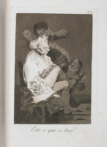 Talerz z Los Caprichos, 1797-1798 autorstwa Francisco de Goya