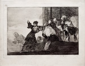 Poor Folly z serii Los Disparates Follies, 1815-1819 autorstwa Francisco de Goya
