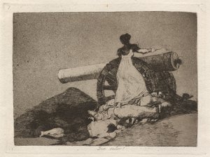 Ta męstwo! (Co za odwaga!) autorstwa Francisco de Goya
