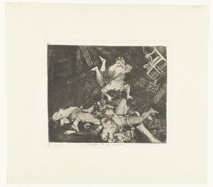 Ravages van de ooorlog spustoszenia wojenne (tytuł na obiekcie) De gruwelen van de ooorlog (tytuł serii) Katastrofy wojny (tytuł serii) autorstwa Francisco de Goya
