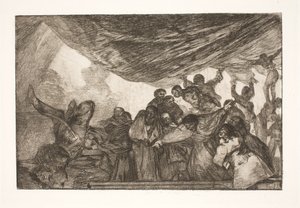 Czysta głupota (bez odwoływania się ani do Boga, ani do diabła) autorstwa Francisco de Goya
