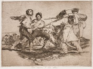 Słusznie czy niesłusznie, z serii Okropności wojny autorstwa Francisco de Goya