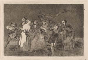 Leczą dźgnięcia, ale nie złe słowa (Rany goją się szybciej niż pospieszne słowa) autorstwa Francisco de Goya