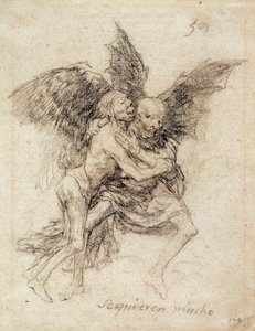 Se quieren mucho (bardzo się kochają) autorstwa Francisco de Goya