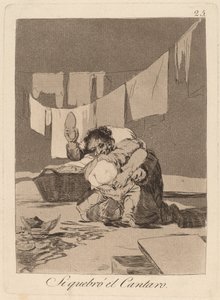 Jeśli rozbiję pulę (Tak, zepsułem pulę) autorstwa Francisco de Goya