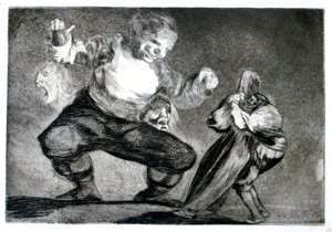 Simpleton, 1819-1823 autorstwa Francisco de Goya