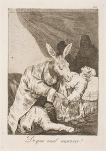 Czy zabija go lekarz, czy choroba? autorstwa Francisco de Goya
