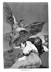 Połknij to, pies, 1799 autorstwa Francisco de Goya
