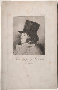 Caprichos: Portret Goya autorstwa Francisco de Goya
