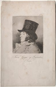 Caprichos: Portret Goi. autorstwa Francisco de Goya