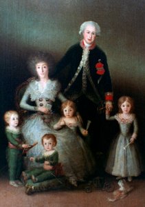 Książę Osuny i jego rodzina, 1788 autorstwa Francisco de Goya