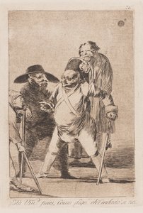 Nawyk dowodzenia, koniec 18-wczesny 19th wiek (druk) autorstwa Francisco de Goya