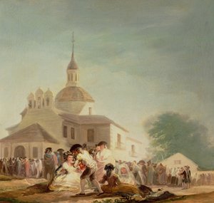 Pustelnia San Isidro, Madryt, 1788 r. autorstwa Francisco de Goya