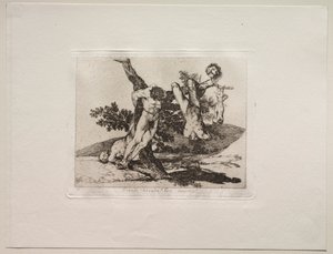 Okropności wojny: bohaterski wyczyn! Z trupami!. autorstwa Francisco de Goya