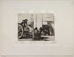 Okropności wojny: Wozy na cmentarz autorstwa Francisco de Goya