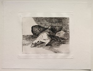 Horrory wojny: Coś z tego wyciąga. autorstwa Francisco de Goya