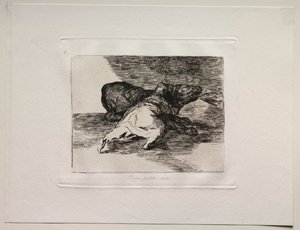 Okropności wojny: Coś z tego wyciąga... autorstwa Francisco de Goya