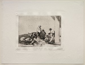 Okropności wojny: nie ma sensu krzyczeć autorstwa Francisco de Goya