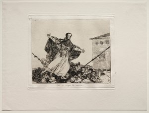 Okropności wojny: Niech pęknie sznur autorstwa Francisco de Goya