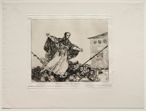 Horrory wojny: Niech pęknie sznur. autorstwa Francisco de Goya