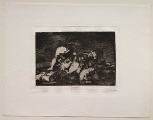 Okropności wojny: Ani też nie. autorstwa Francisco de Goya