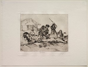 Okropności wojny: motłoch. autorstwa Francisco de Goya