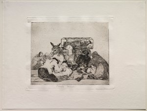 Okropności wojny: Dziwne oddanie!. autorstwa Francisco de Goya