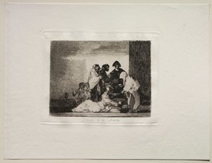 Okropności wojny: dzięki prosa autorstwa Francisco de Goya