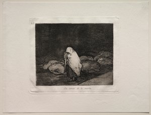 Okropności wojny: łoża śmierci autorstwa Francisco de Goya