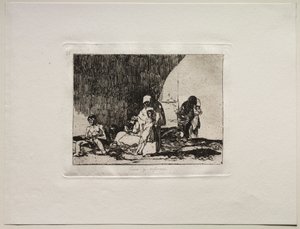 Okropności wojny: zdrowi i chorzy autorstwa Francisco de Goya