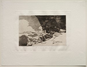Okropności wojny: to samo gdzie indziej. autorstwa Francisco de Goya