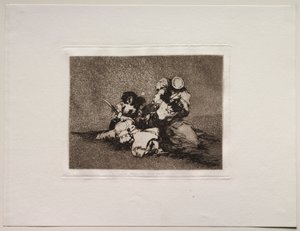 Okropności wojny: kobiety dają odwagę autorstwa Francisco de Goya