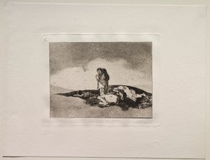 Okropności wojny: nie ma nikogo, kto mógłby im pomóc. autorstwa Francisco de Goya