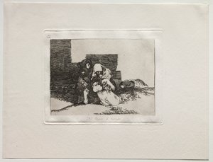 Okropności wojny: nie docierają na czas autorstwa Francisco de Goya