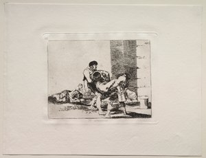 Okropności wojny: na cmentarz autorstwa Francisco de Goya