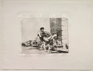 Okropności wojny: na cmentarz. autorstwa Francisco de Goya