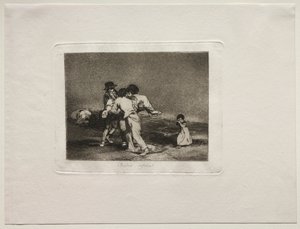Okropności wojny: Nieszczęśliwa matka. autorstwa Francisco de Goya